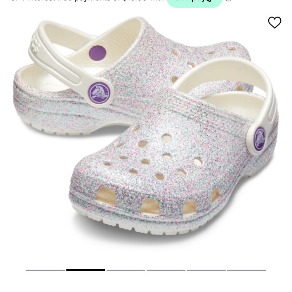 Toddler Classic Glitter Clog